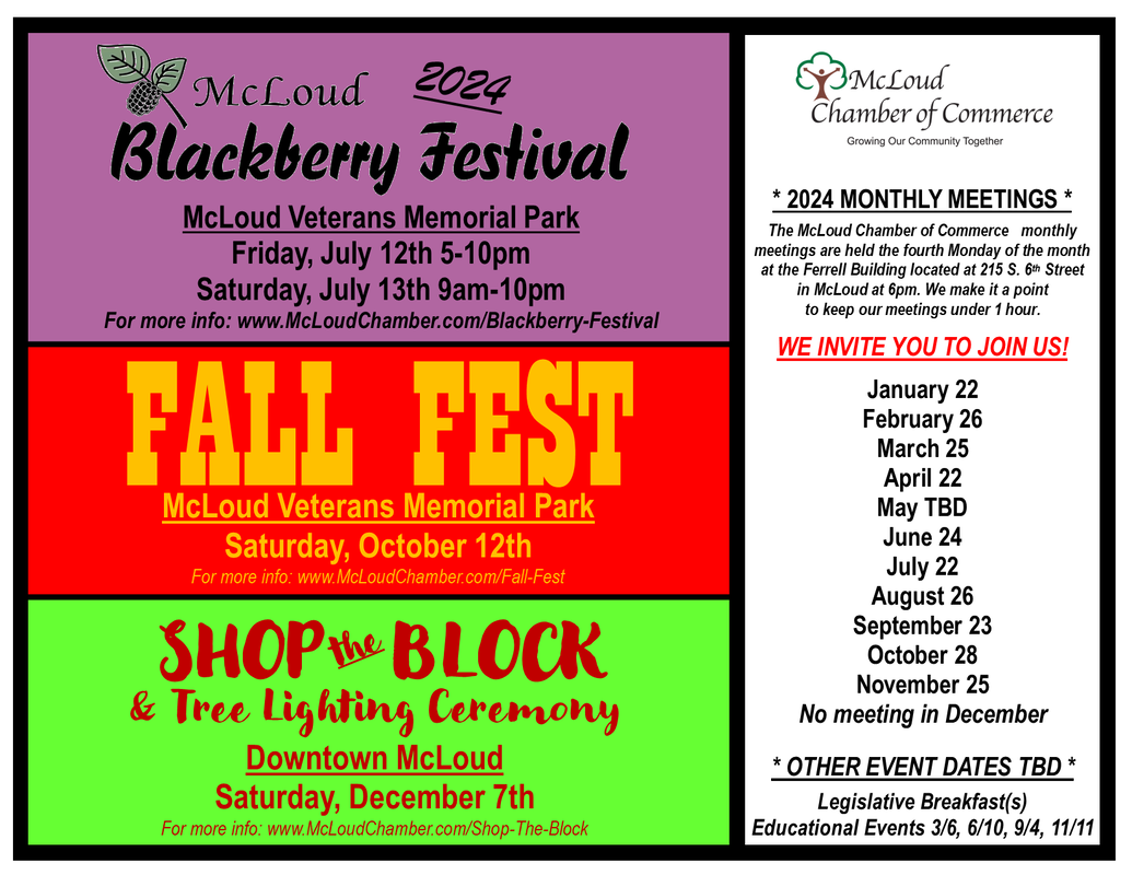 McLoud Chamber of Commerce McLoud Blackberry Festival